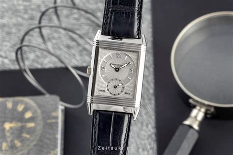 Weißgold Herrenuhr Handaufzug Reverso Enamel Monet „Der .